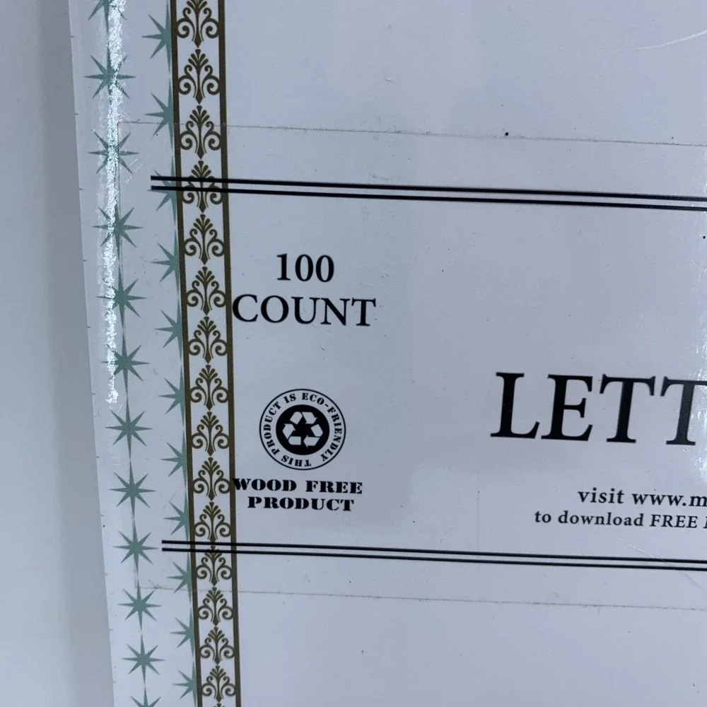 Y2K Great‎ Papers Christmas Holiday Christian Religious Letterhead Paper 100pcs